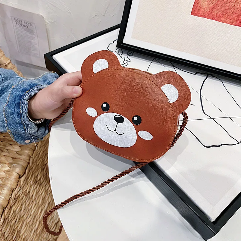New Cartoon Mushroom Women's Bag Trend PU Shoulder Bag Cute Coin Purse Fashion Messenger Bag