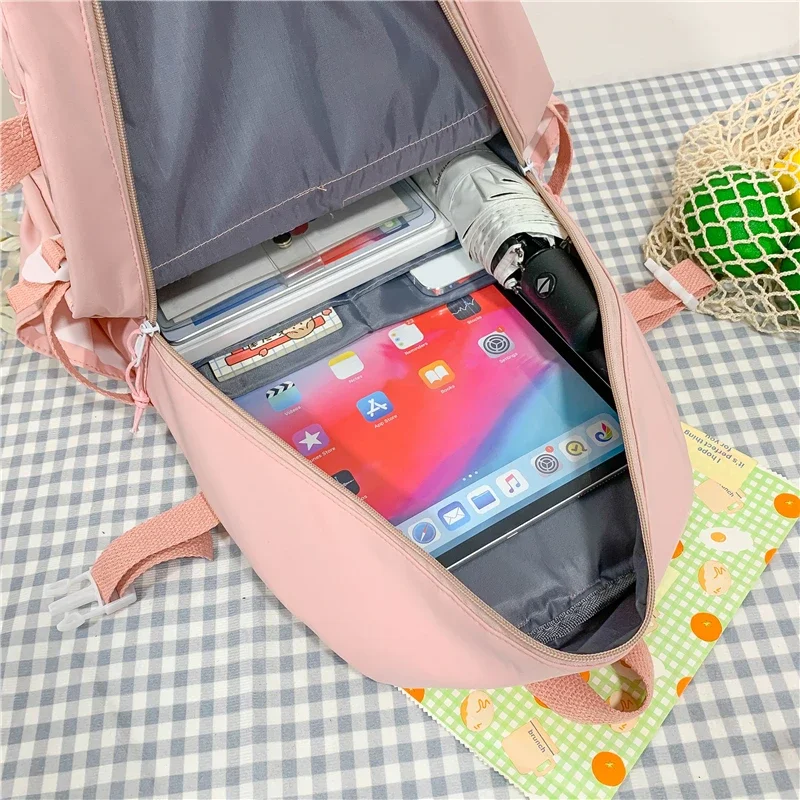 Female Student Backpacks for Women Black School Bags Cute Girls Waterproof Rucksack High Quality Oxford Bookbags Casual Backpack