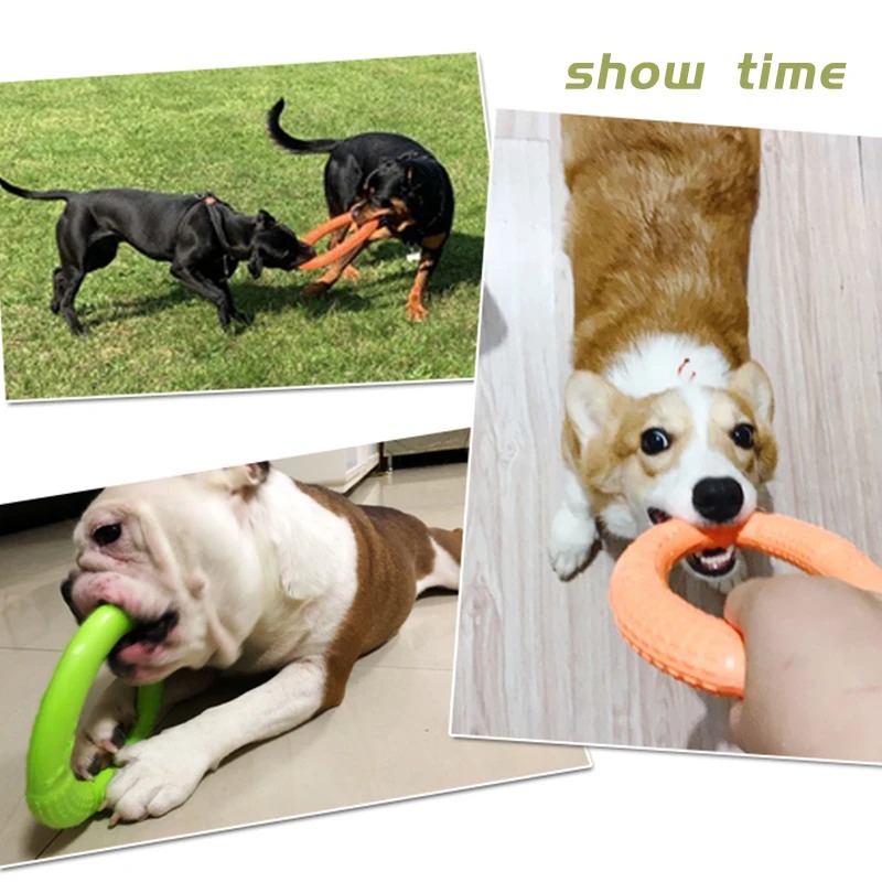Pet Dog Toys Floating Water Flying Disk Training Interactive Toy Puller Resistant Aggressive Chewing for Small Medium