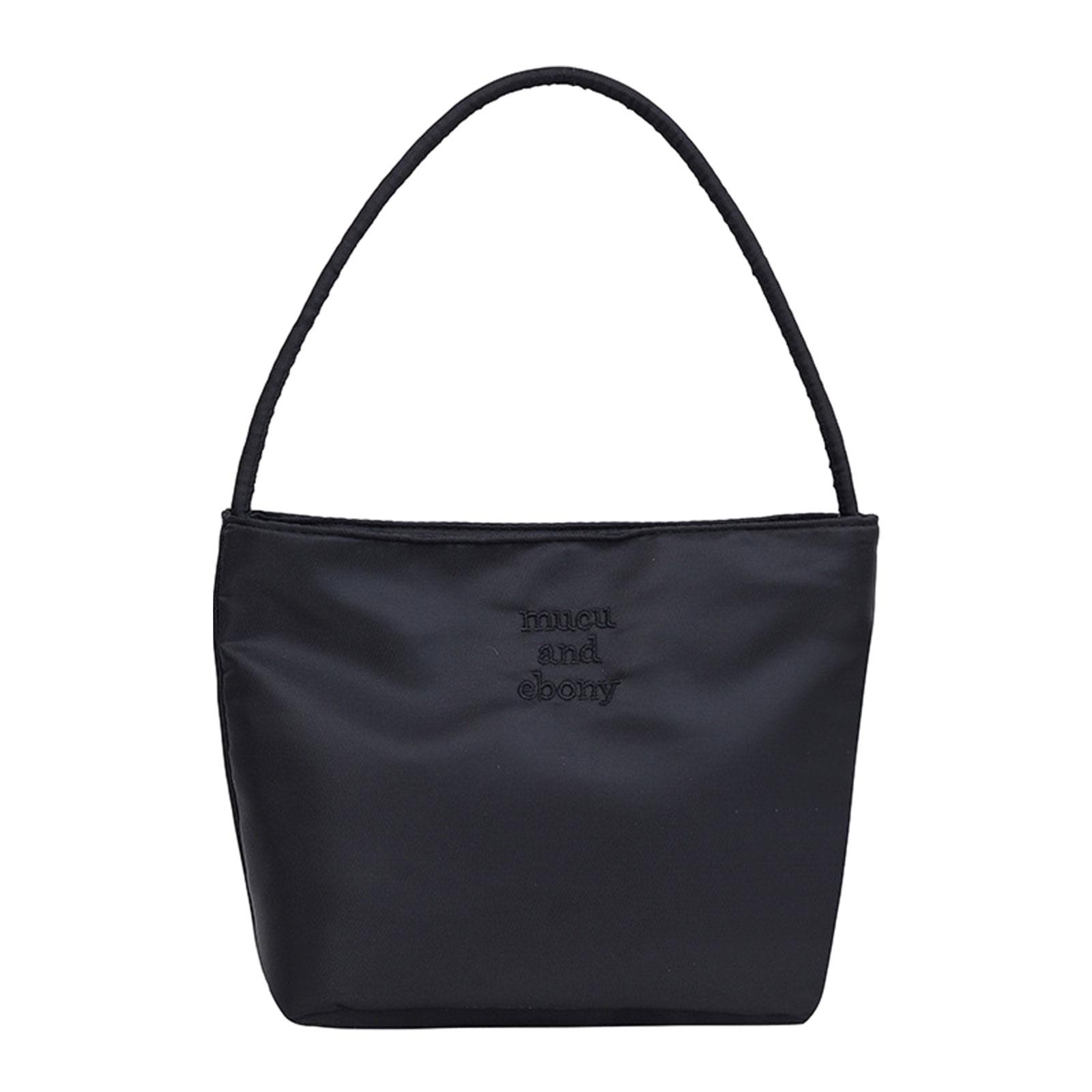 Women Nylon Shoulder Bag Chic Female Underarm Bag Top Handle Handbag for Summer Spring Birthday Outdoor Travel Vacation Beige Ḁ