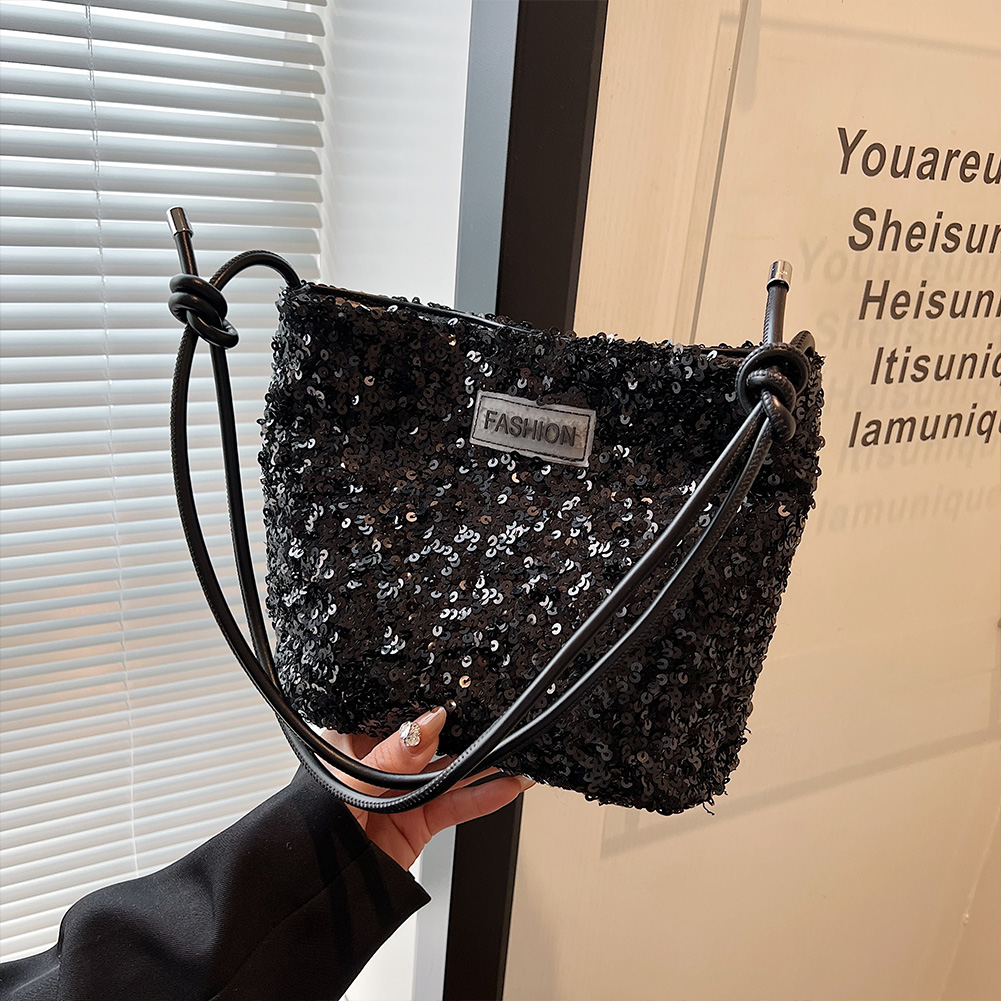 Women Shining Glitter Evening Clutch Bag Luxury Designer Purses and Handbag Silver Shoulder Hobo Bags For Wedding Party Satchel