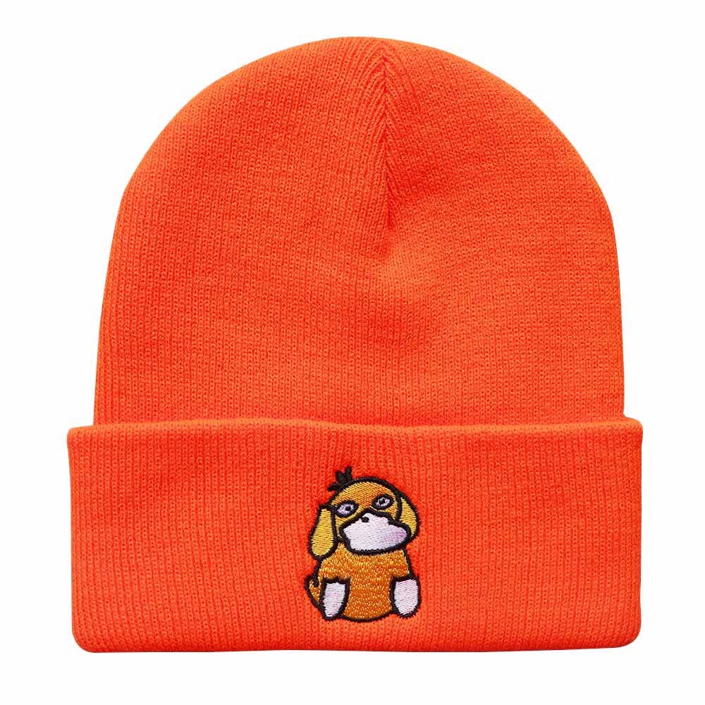 High quality design, Popular new styles for boys girls in autumn winter, cartoon duck embroidered knitted hats, and warm hat