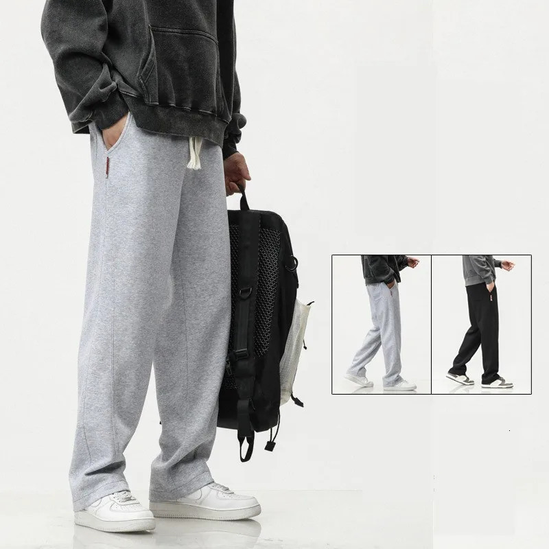 111CM 116CM Long Pants Tall Men Sports Straight Stretched Overalong Plus Size 7XL 6XL Lengthen Boys Sweatpants Male Trousers 241104