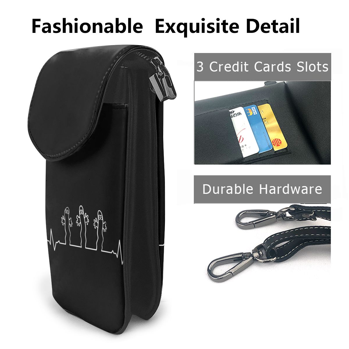 Muumi Shoulder Bag March Of The Hattifatterna Leather Bag Mini Trend Women Bags Travel Pattern Student Multifunction Purse