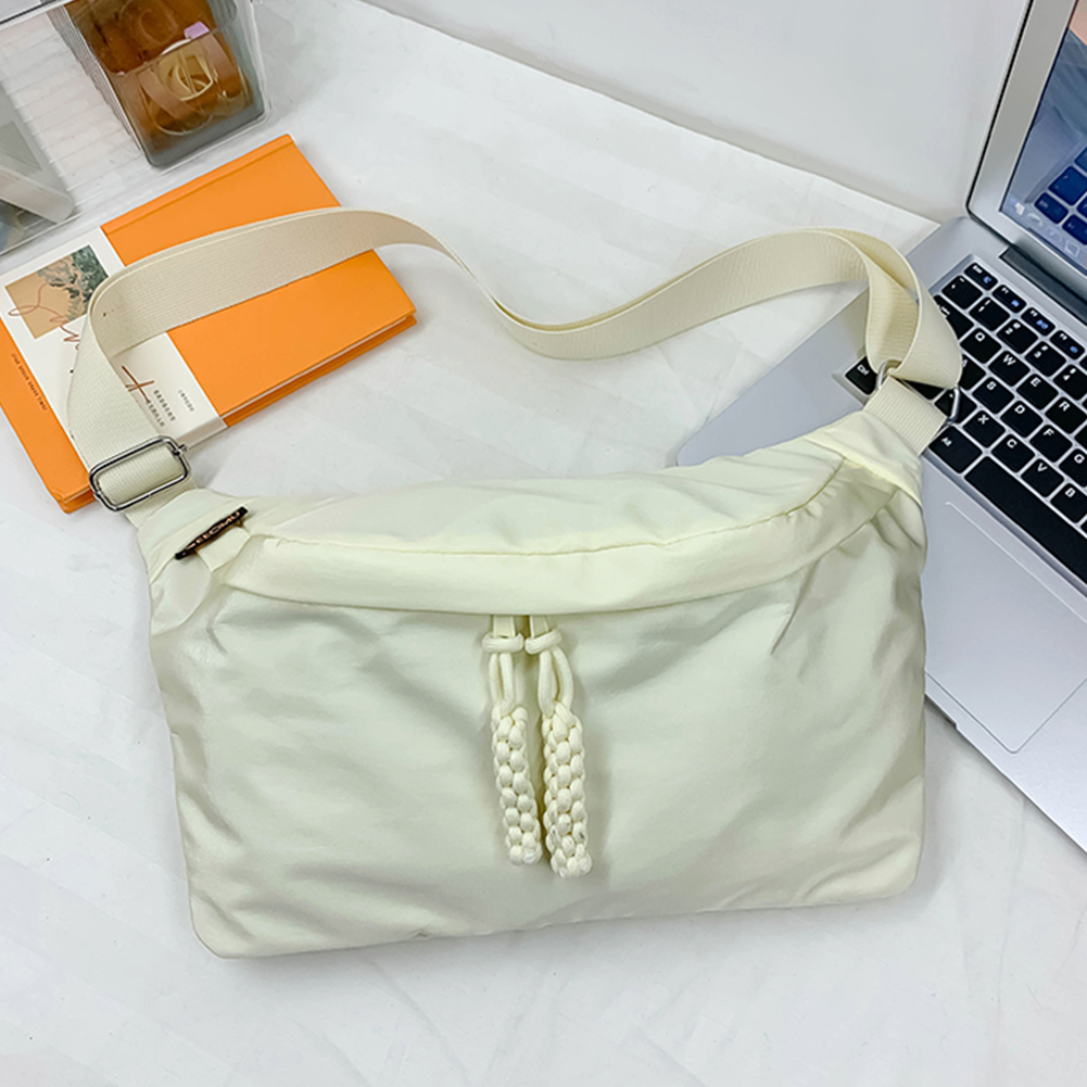 Men's&Women's Nylon Crossbody Bag Large Capacity Sports Shoulder Bag Waterproof Lightweight Fanny Pack Hip Hop Fashion Waist Bag