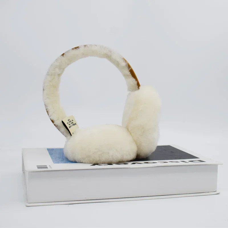 wool earmuffs warm winter sheepskin earmuffs for men soft warm solid earmuffs outdoor cold protection earmuffs 241107