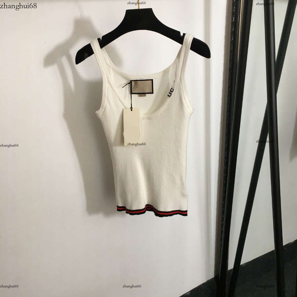 designer vest women brand womens clothing summer top fashion colored striped logo with slim strap for slim fit ladies t-shirt Apr 07