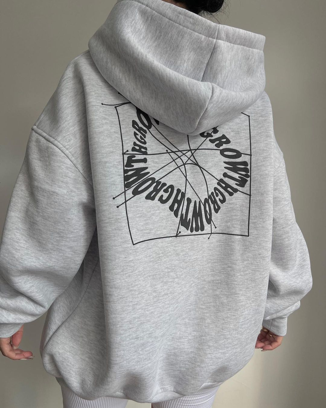New women's casual and fashionable letter printed multifunctional top, long sleeved hooded sweater, designer trendy hoodie