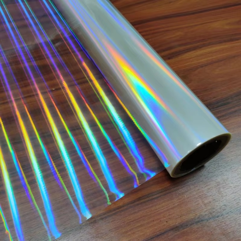 New Design Transparent Holographic BOPP Plastic Film Soft Lamination and Packaging Wrapping Film for Pallet Packing