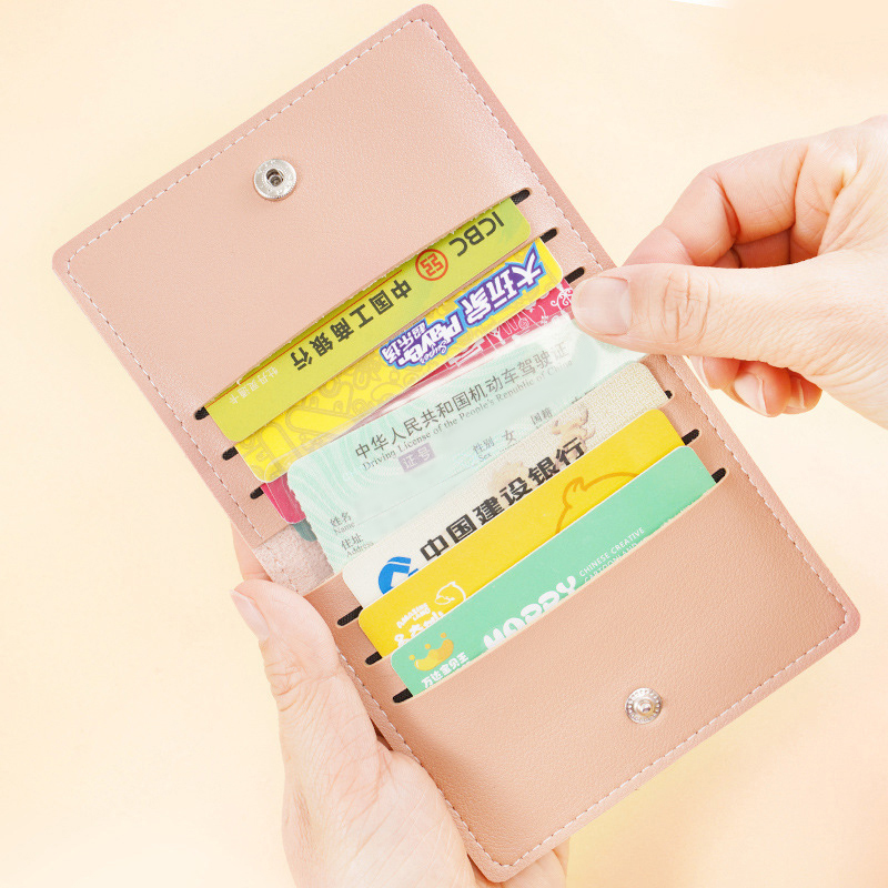 1Pc Card Bag Slim And Compact Bank ID Card Case Driver's License Wallet Simple And Anti Demagnetization Card Holder