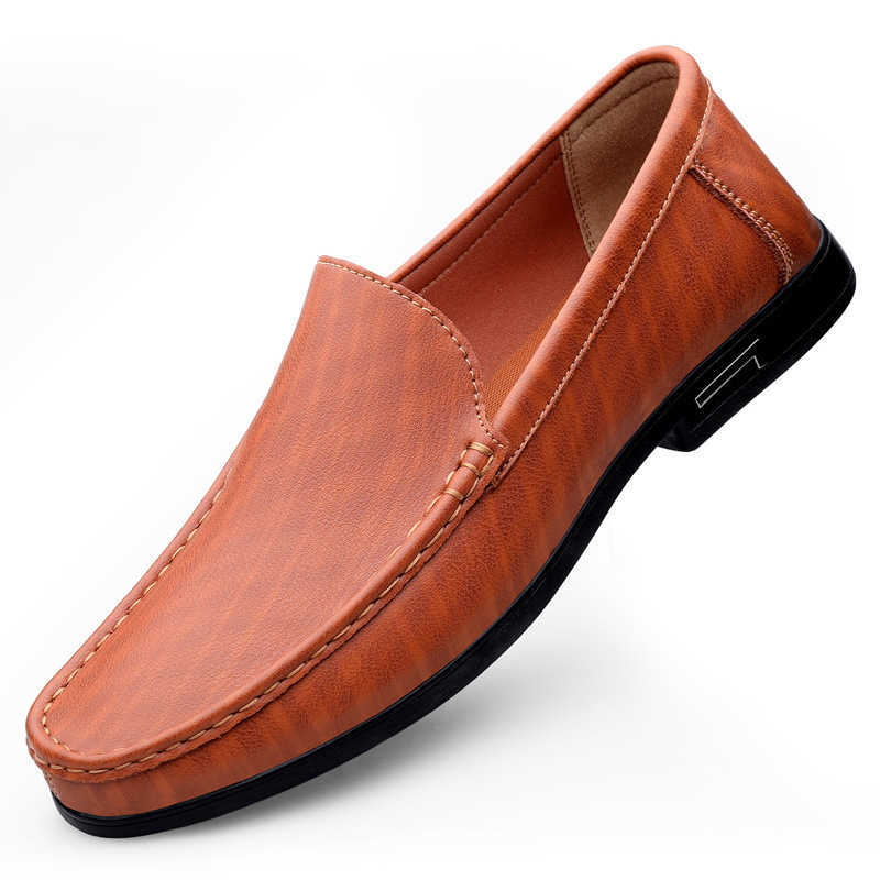 CMM New Leather Shoes Soft Soles for Mens Driving Shoe Covers Casual Shoes Bean Shoes Fashion Korean Version Trendy Mens Leather Shoes Mens Shoes