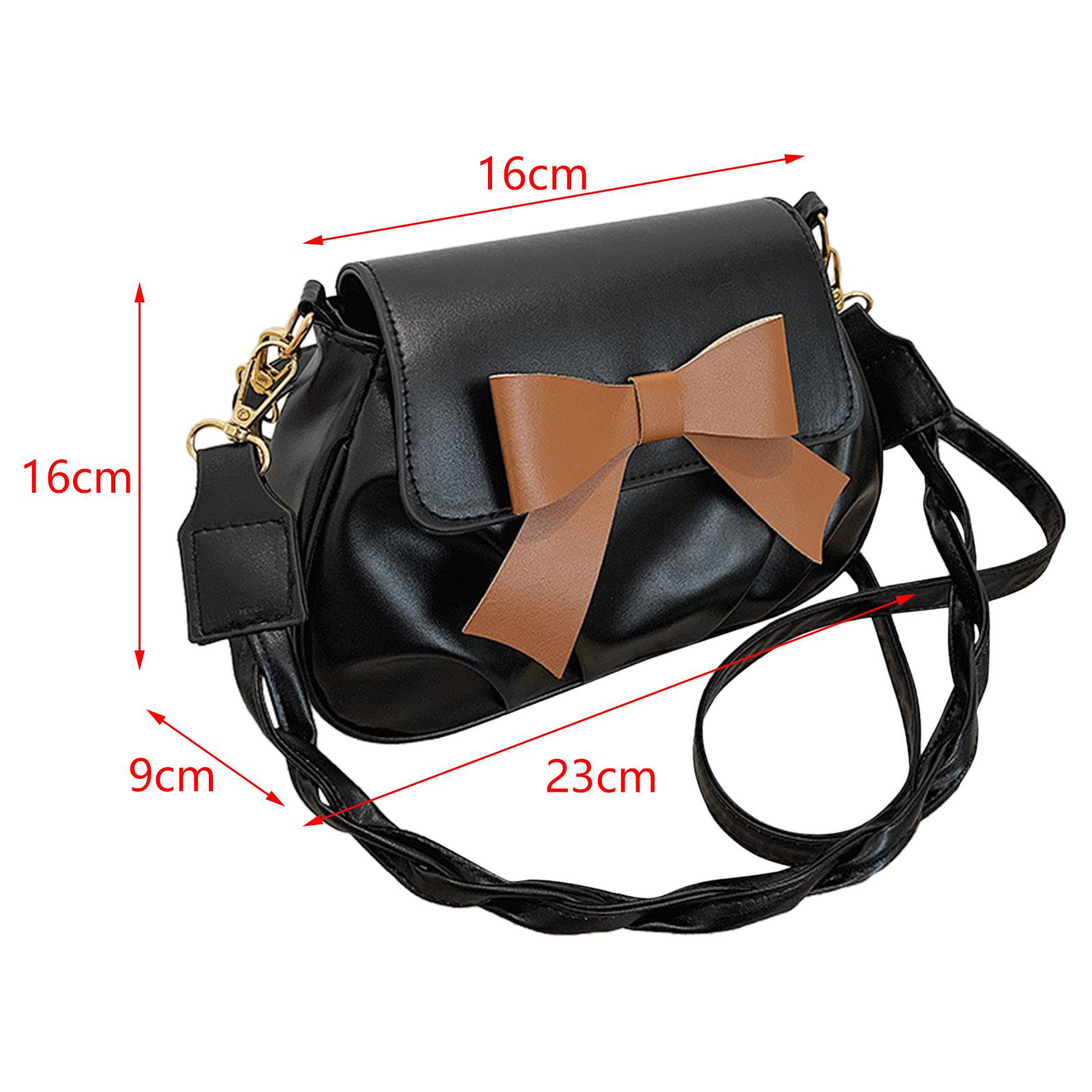 Women Crossbody Bag Elegant Trendy with Large Bowknot Removable Straps Ladies Handbag for Vacation Party Travel Outdoor Work