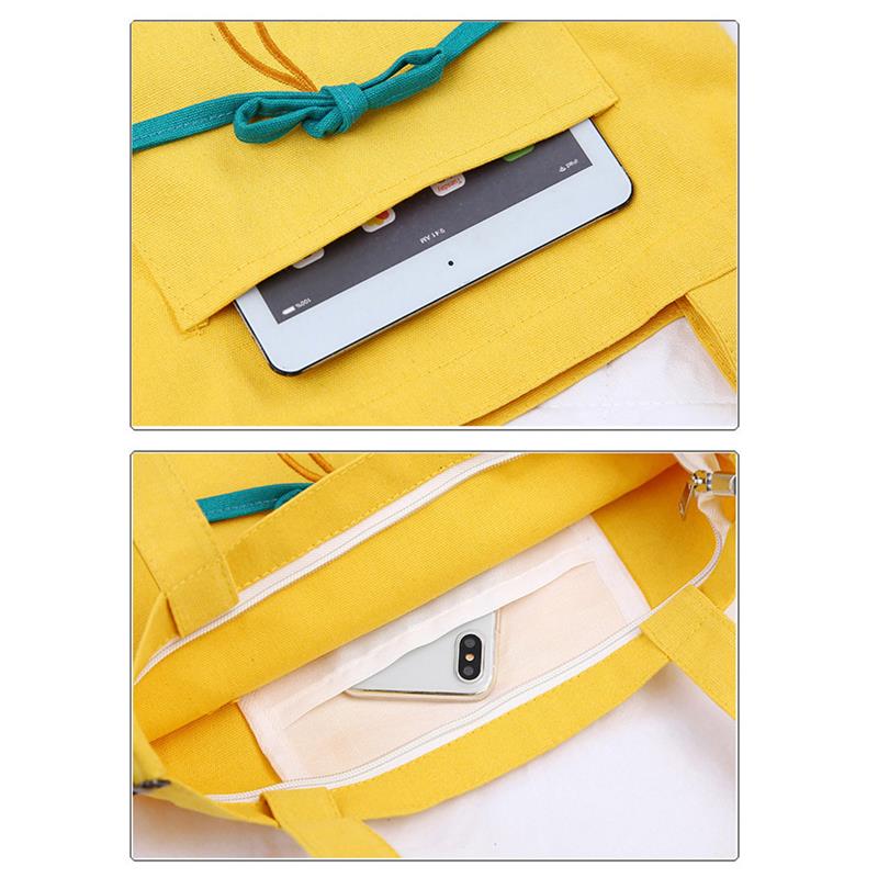 New Crossbody Bag Fashion Casual Cute Cherry Canvas Shoulder Bag Messenger Bag Shopping Bag Totes Beach Bag