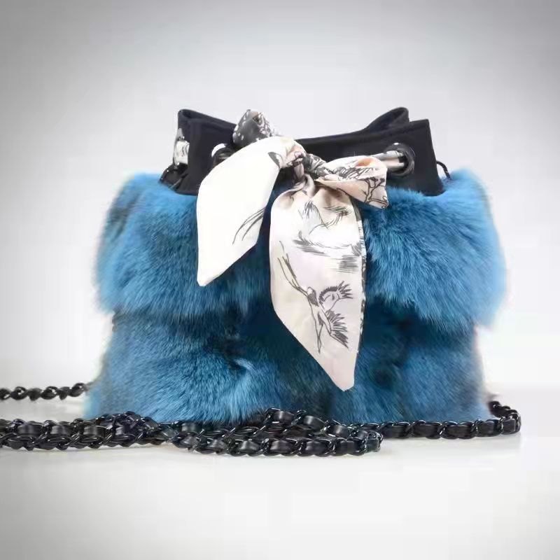 New Fashion Women Bag Free Shipping Fox Fur Clutch Autumn and Winter Makeup Coin Purse Women Bags Designer Handbags High Quality