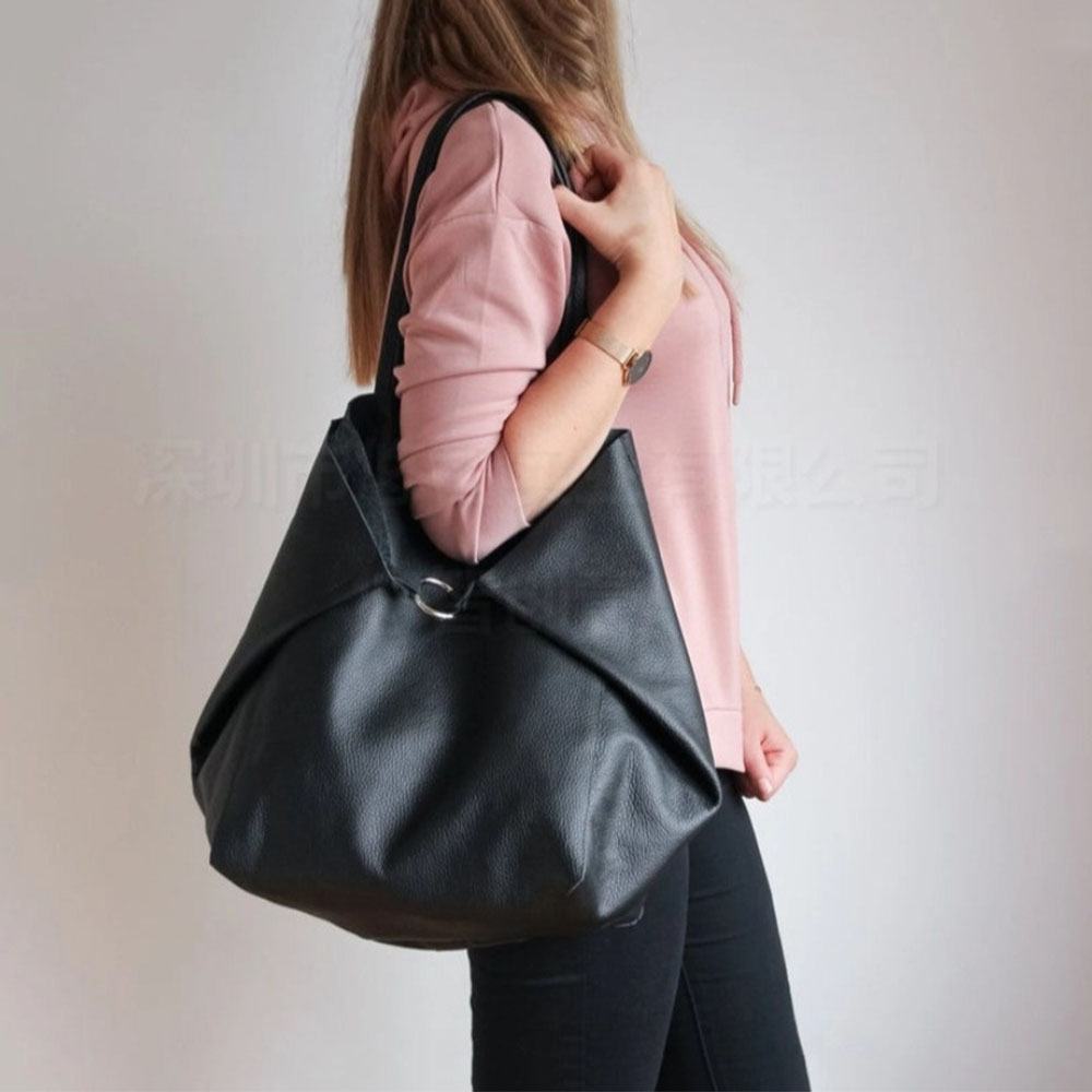 Oversized Shopper Bag Leather Quality for Women Handbags and Purses Luxury Casual Tote Travel Hand Bag Retro Shoulder Large 2021