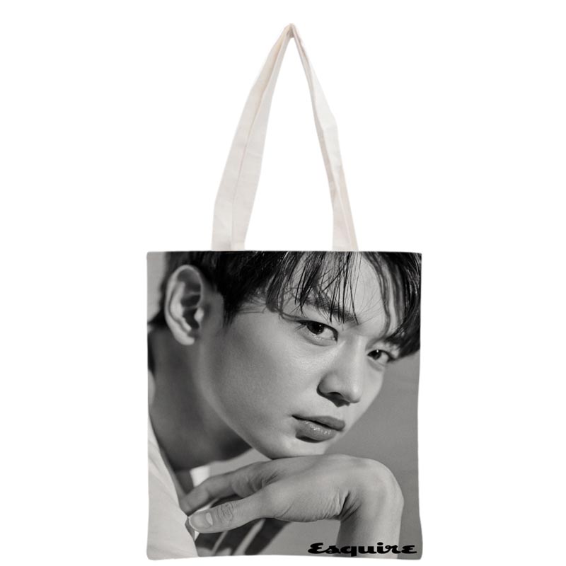 SHINee Choi Minho Handbag Korea-Pop printing canvas tote bag Reusable Foldable Canvas Women Bags 30x35cm custom your image