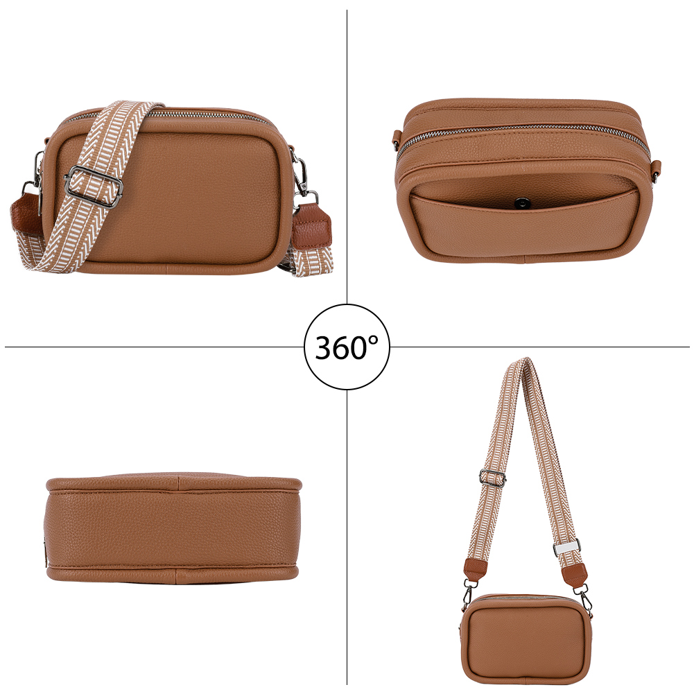 Women Retro Shoulder Bag with Wide Strap Versatile Hobo Bags Large Capacity Simple Shoulder Purse Daily Purse for Female