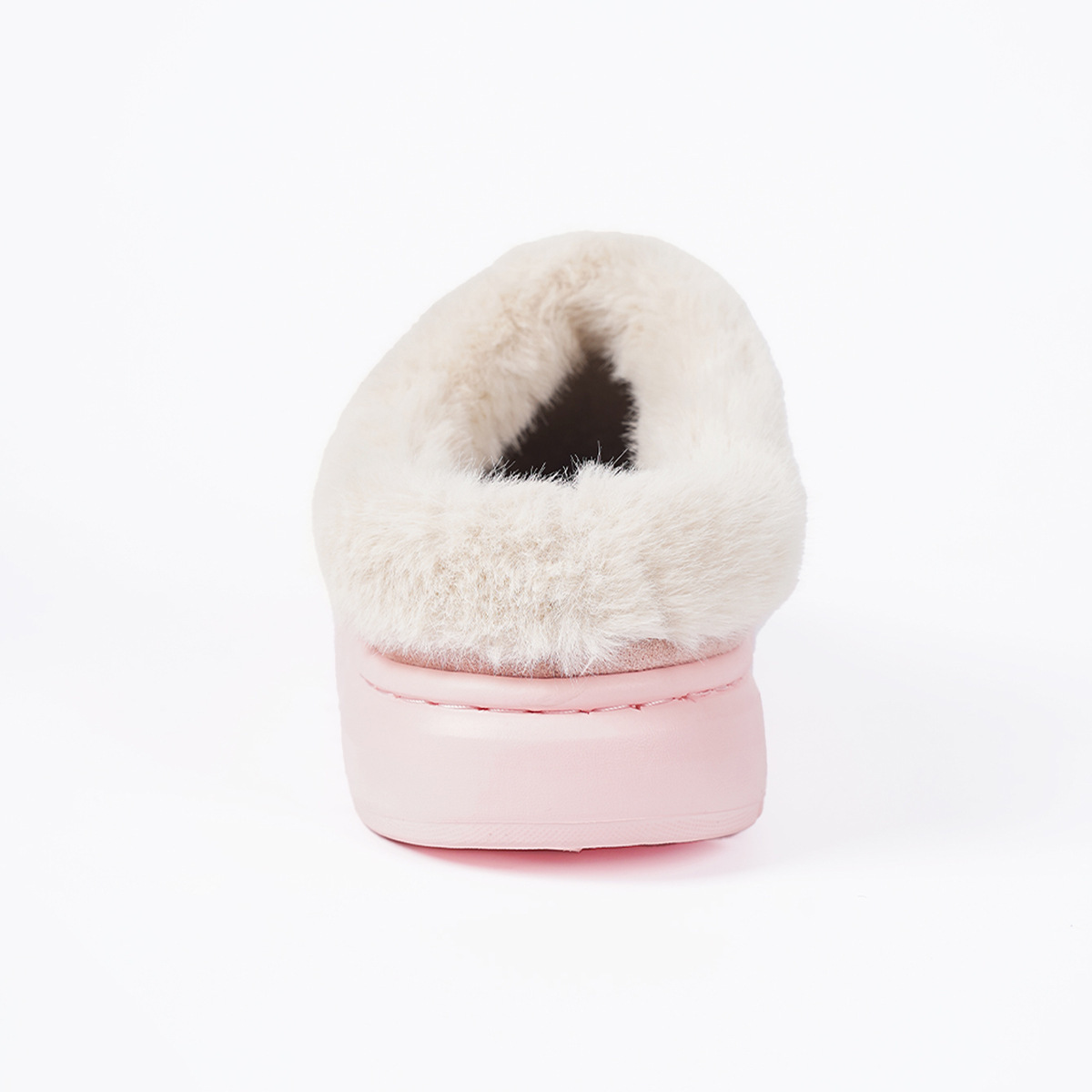 Men's and Women's Wool Mouth Home Anti Slip Warm Cotton Slippers.