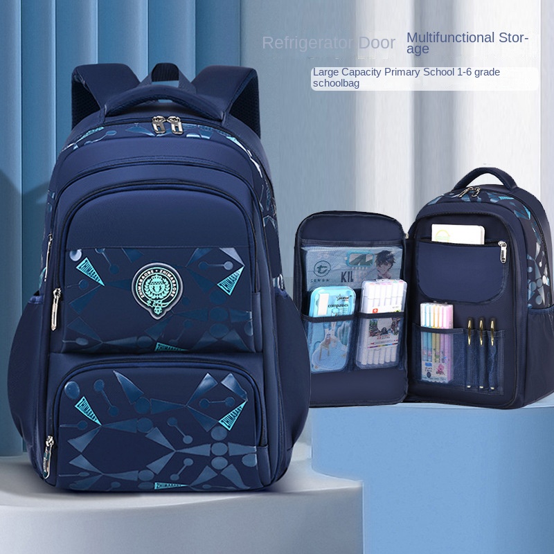 Grade 3-6 Waterproof Children School Bags Boys Primary School Backpacks Orthopedi Junior High Schoolbag Mochila Infantil