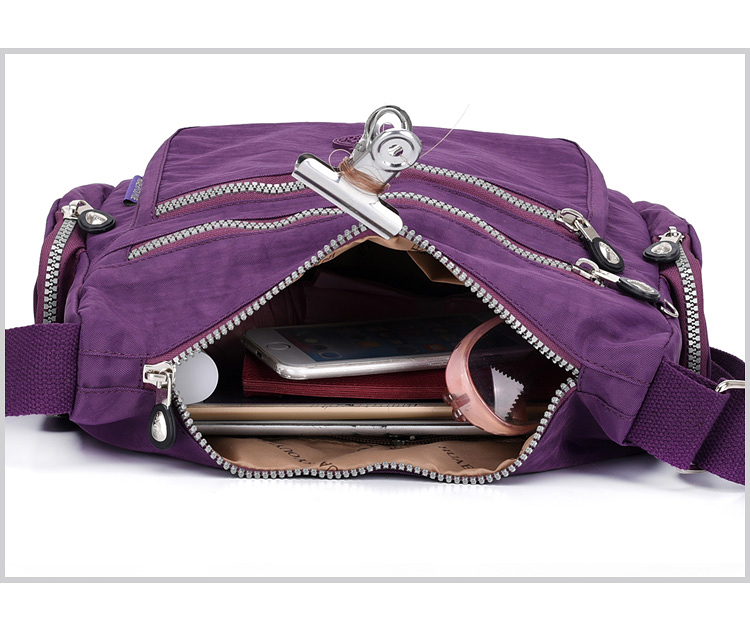 JINQIAOER new Waterproof series fashion nylon bags elegant single shoulder b a g slant bag leisure womens bag