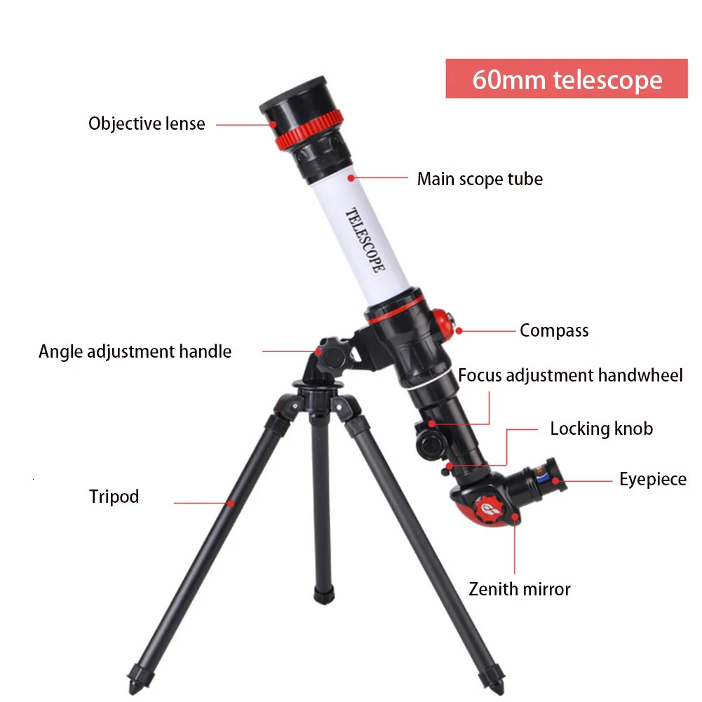 Professional Astronomical Telescope for Space Monocular HD High Magnification Eyepiece Powerful Binoculars for Star Observation 241107