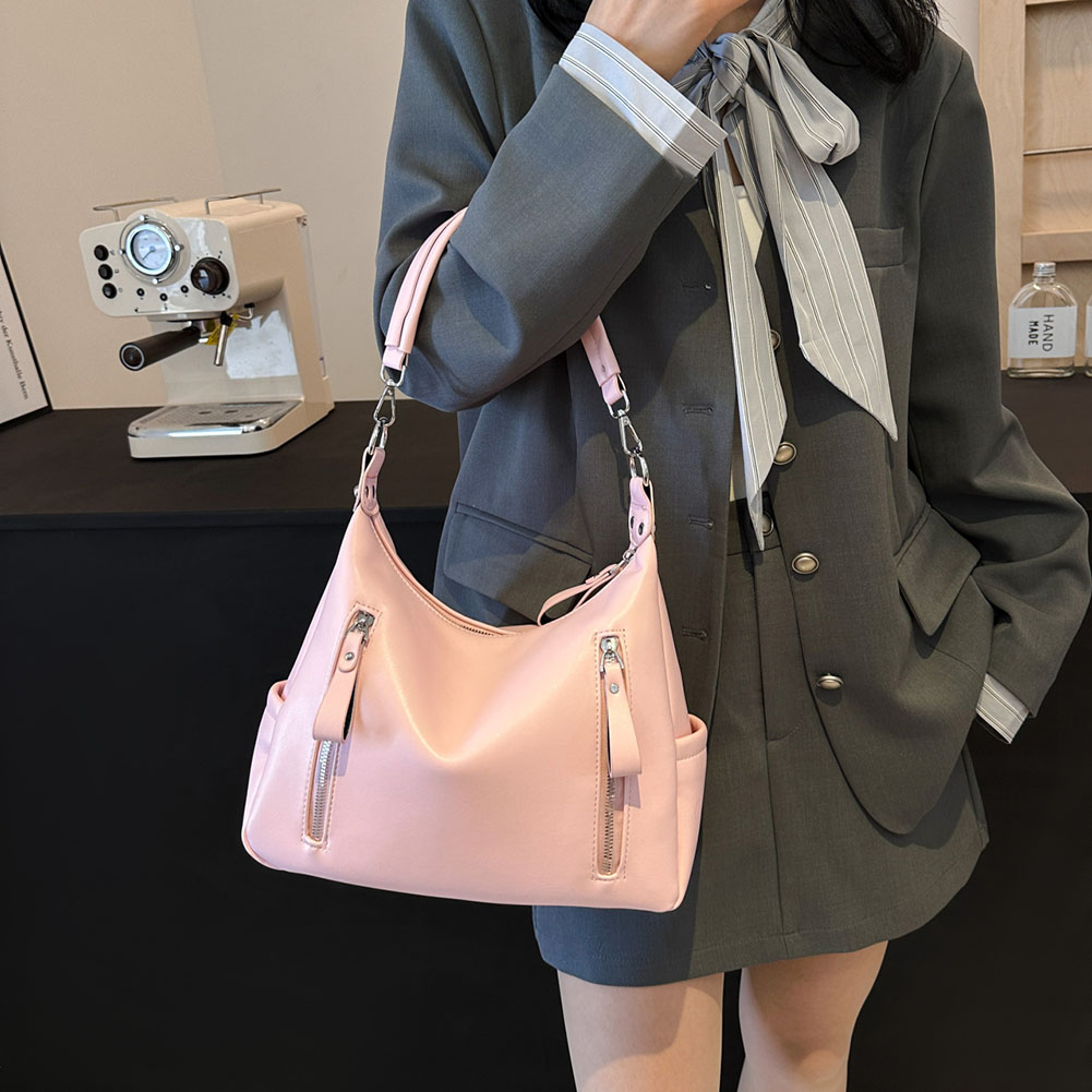 Y2k Punk Crossbody Bags For Women 2024 Vintage Fashion Trend Large Leather Design Pillow Shoulder Handbags Female Daily Tote Bag