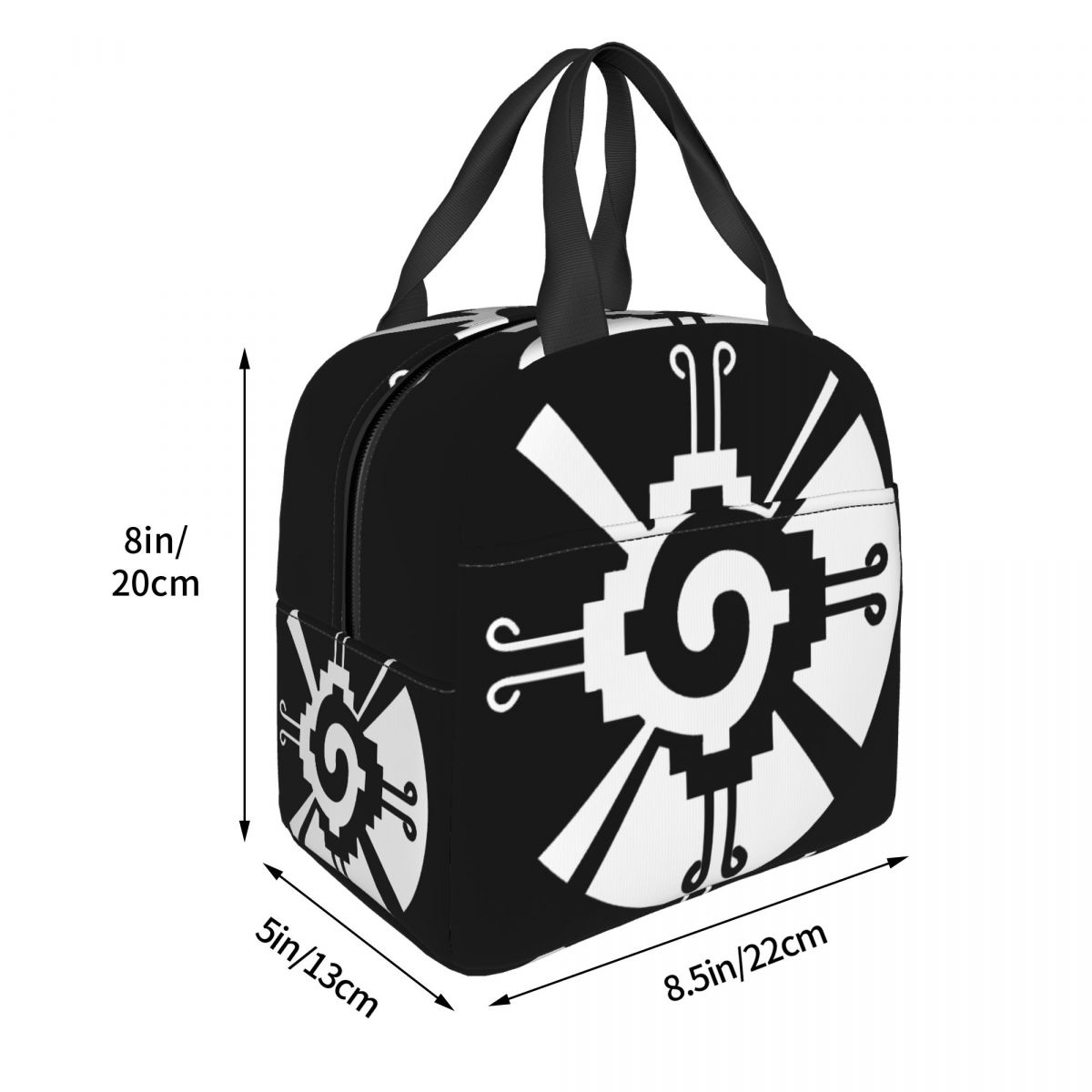 Hunab Ku Mayan Aztec Sacred Symbol Thermal Insulated Lunch Bag Women Resuable Lunch Container School Travel Storage Food Box