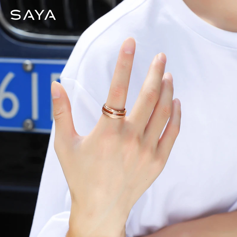 Mens tungsten carbide ring inlaid with Hawaiian wood fashion engagement wedding ring anniversary jewelry gift 241106