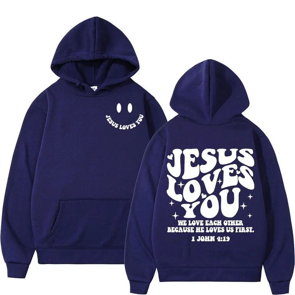 New Designer Men's and Women's Letter Pattern Top Loose Hooded Printed Hoodie Trendy T-shirt