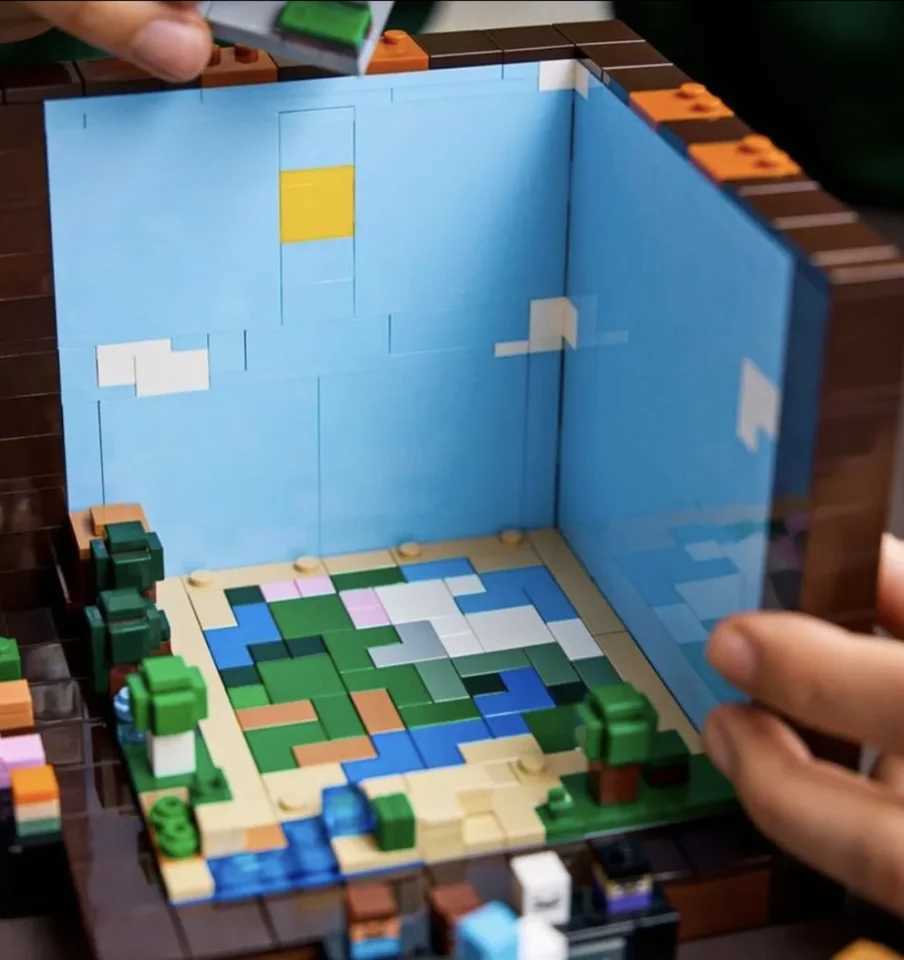 Blocks Blocks Craft Biomes Creative Workbench assembles puzzle toys compatible with 21265 building blocks for birthdays and Christmas gifts H241107 CL