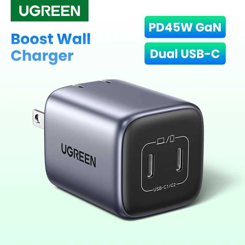 UGREEN GaN 45W USB Charger PD QC 3.0 Fast Charger Quick Charger for iPhone 15 14 Pro Phone Charger for S24 S23 Y241106