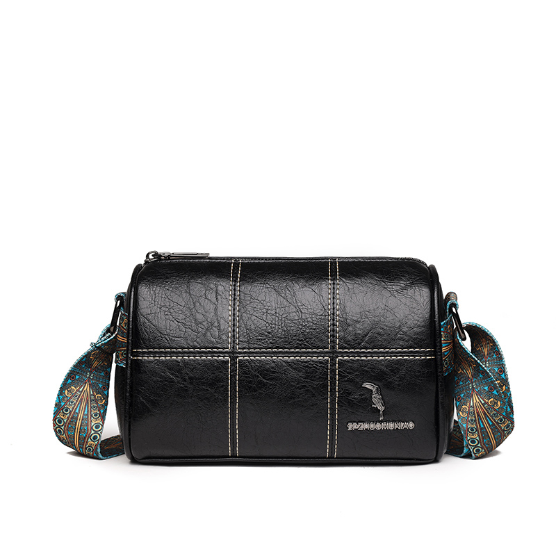Famous Luxury Brandbag Leather Shoulder Bags For Lady Solid Color Wide Strap Crossbody Bag Female Messenger Bag bolsa feminina