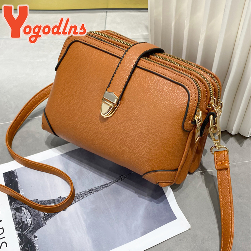 Yogodlns Fashion Phone Shoulder Bag Women PU leather Crossbody Bag Casual Small Square Bag Solid Color Messenger Handbag Purses