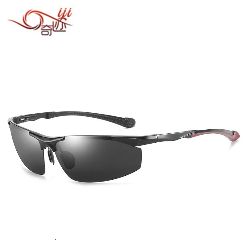 Mens aluminum magnesium colored driving mirror polarized sunglasses 351 241106
