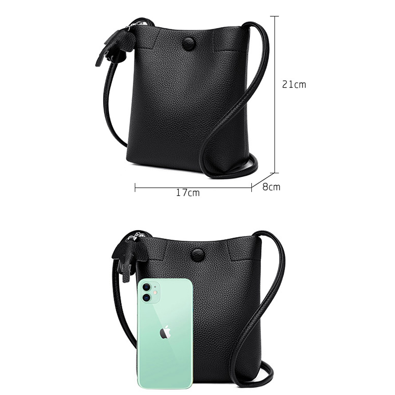 Genuine Leather Women Designer Crossbody Bags Female Shoulder Bag Fashion Soft Small Women Bag Solid Color Small Square Bags