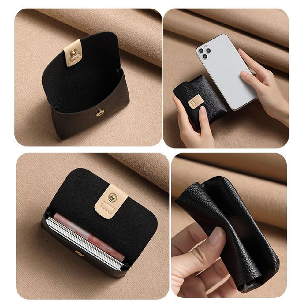 Zipper Purse Wallets Women PU Leather Coin Purse Men Casual Portable Money Bag Card Holders Simple Multi-function