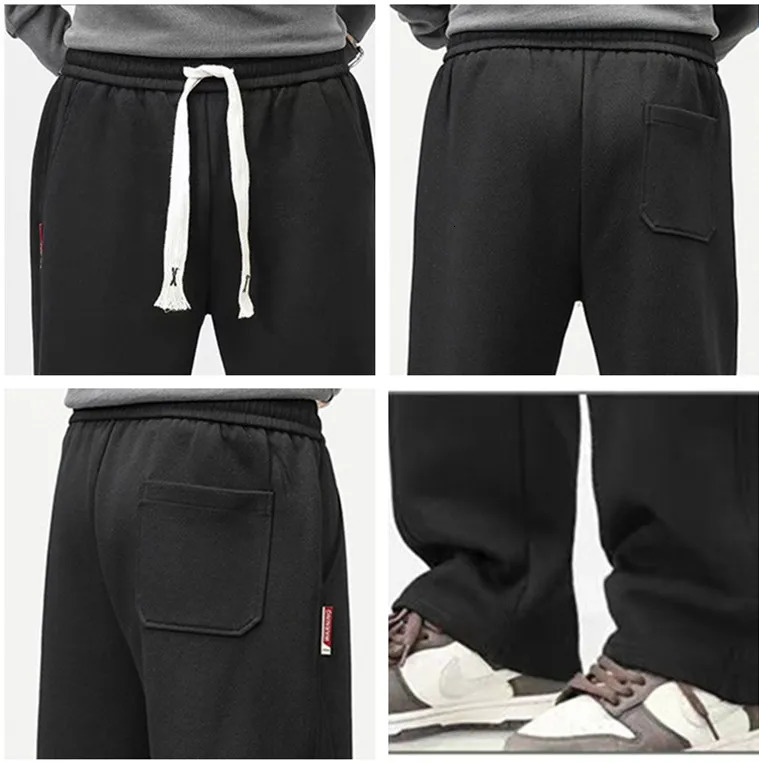 111CM 116CM Long Pants Tall Men Sports Straight Stretched Overalong Plus Size 7XL 6XL Lengthen Boys Sweatpants Male Trousers 241104