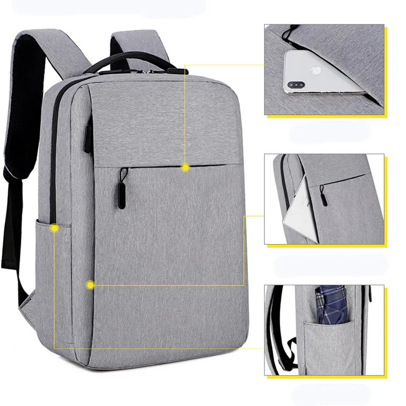 2024 Leisure Outdoor Sports Backpack Fashion Business Travel 15.6-inch Laptop Backpack Waterproof and Anti theft Student Backpack 241106