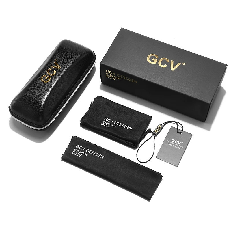 GCV cat eye olive shaped alloy mens and womens sunglasses polarized UV400 night vision goggles retro punk UNISEX 241106