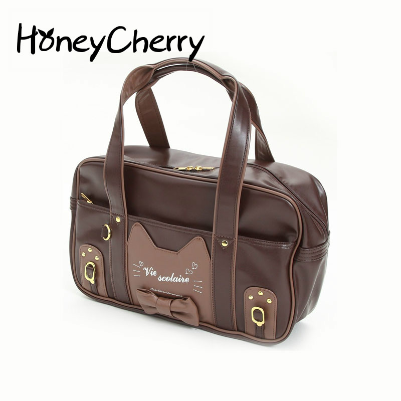 Honeycherry College Wind Bag Cat Student Bag Uniform Package Jk Package Lolita Handbags Women Bag Handbag