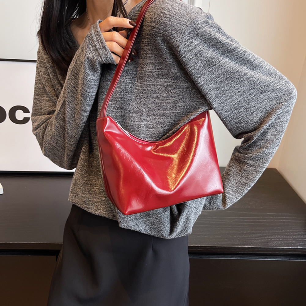 Soft PU Leather Shoulder Bag for Women Totes Shopper Mini Underarm Bolso Mujer Fashion Ins Large Bucket Handbag Purse 2023