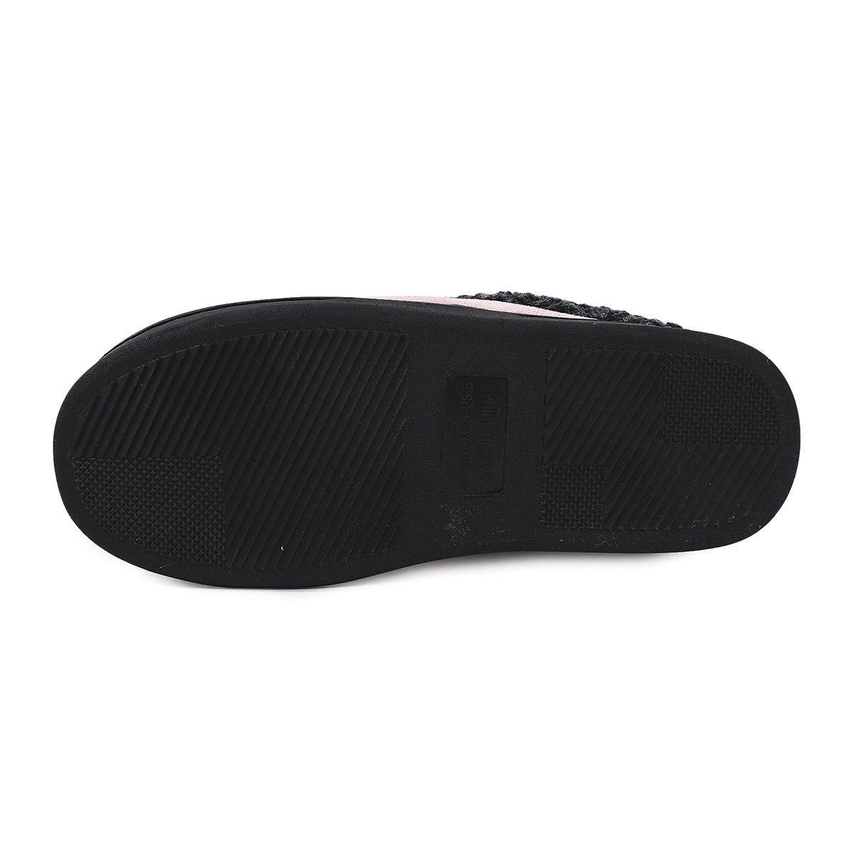 Men's and Women's New Straight Striped Home Warm Cotton Slippers Size36-45.