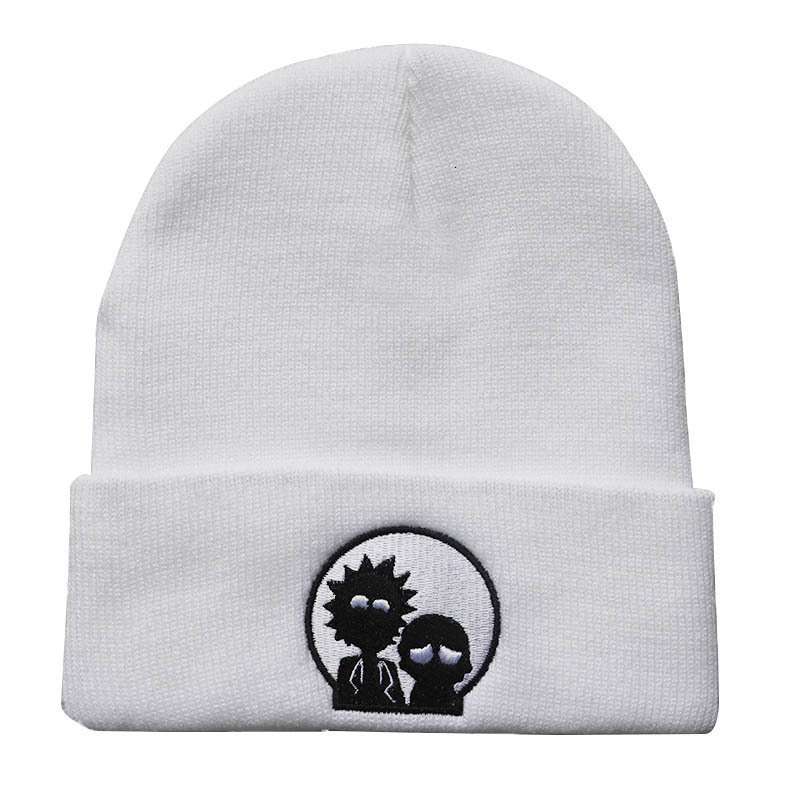 High quality design, New Male and Female Cartoon Embroidered Autumn/Winter Hoodie Knitted Cold Hat