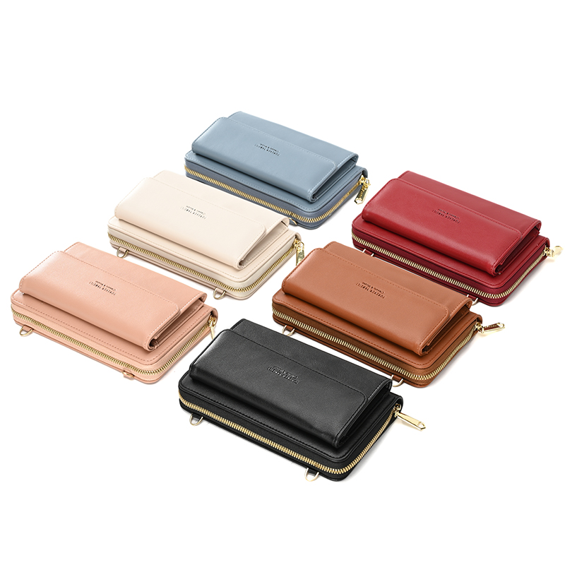 Ladies Crossbody Shoulder Mobile Wallet Women's Phone Bag Messenger Bags Small PU Leather Purse Card Holder For Female