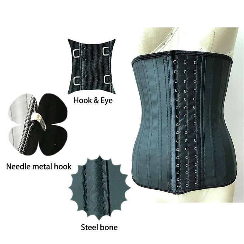 Latex waist trainer 25 steel frame womens binding device and shape tight corset model with body shape Colombian girl weight loss 9053 241107