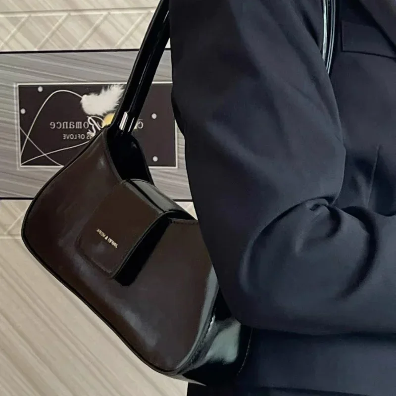 Designer Luxury Shoulder Bags Pu Leather Underarm Crossbody Bag Women 2023 Summer Fashion Simple Shoulder Handbag and Purse