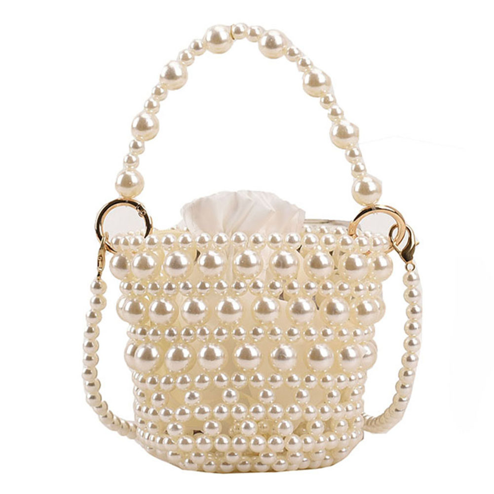 Pearl Handle Evening Dinner Bags Fashion Mini Wedding Clutch Casual Hand Beading Cute Holiday Gift Party Dinner