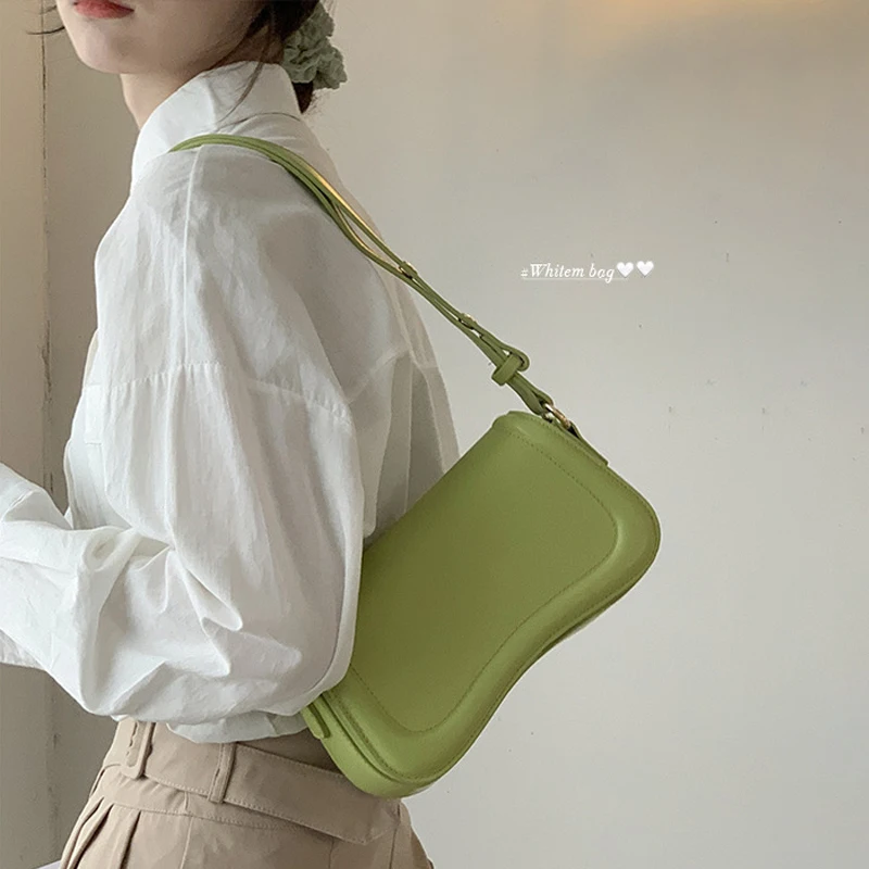 Temperament PU Leather Female Shoulder Bag Simple Fashion Crossbody Bags for Women Flap Handbags Sac A Main Femme New In Bolsas
