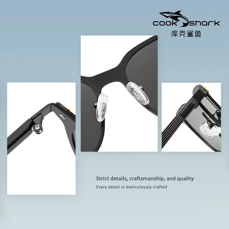 Cook Shark Womens Sunglasses Korean Edition Fashion Driving Polarized Womens Sunglasses Premium Sunglasses and Sun 241106