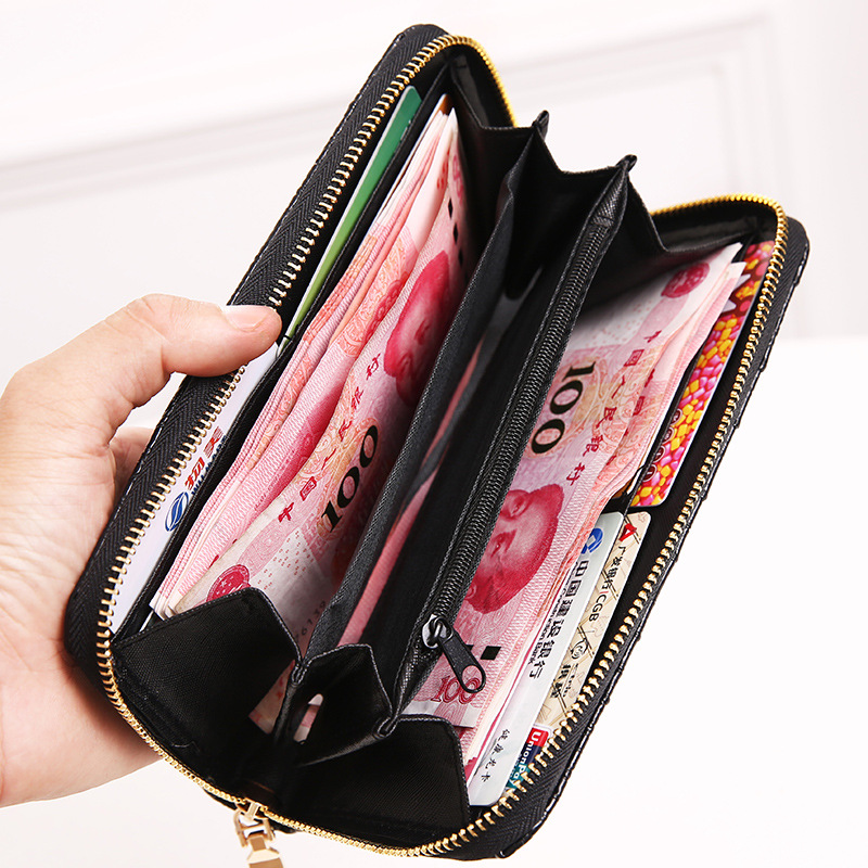 Women Wallets Long Crocodile Pattern Money Bag Fashion Clutch Bag Quality PU Leather Card Holder Wallet For Women cartera mujer